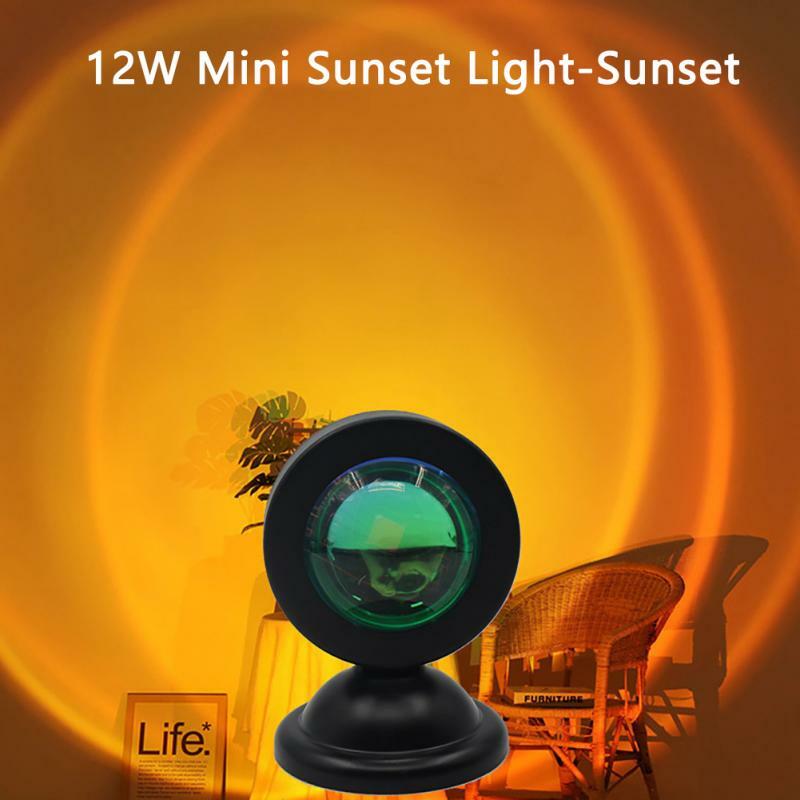 Wtyczka USB akumulator Sundown Rainbow lampa projektora salon INS Breaking Dawn Light Mini Sundown Light
