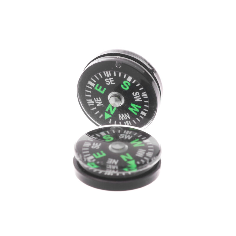 10 PCs Portable Mini Camping Hiking North Navigation Handheld Accurate Compass Survival Compasses Button Design Practical Guider