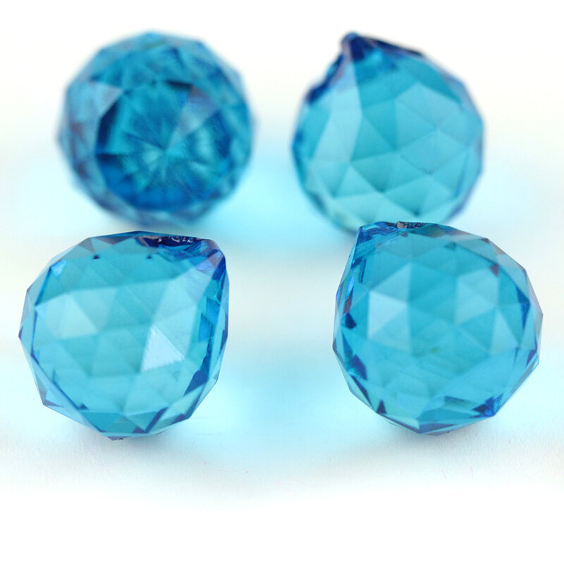 Bolas de cristal para lámpara colgante, bolas de cristal talladas para decoración del hogar, 10 Uds.
