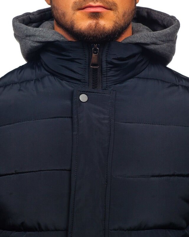 Мужская камуфляжная куртка Zogaa, черная Водонепроницаемая парка с капюшоном, на молнии, теплая куртка, новинка зимнего сезона 2019