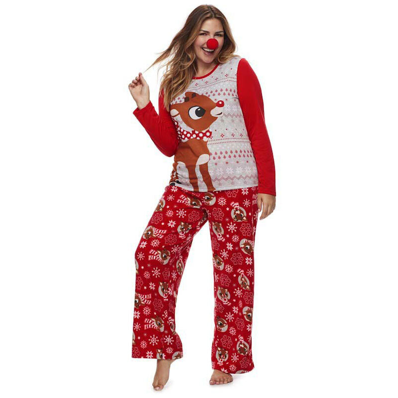 Pijamas de Navidad para hombres, mujeres y niños, conjuntos de ropa a juego para la familia, ropa de dormir con estampado de animales para el hogar, aspecto familiar, 2020