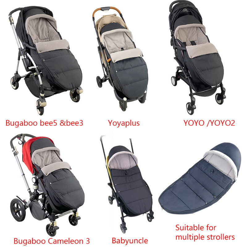 Universal รถเข็นเด็กทารก Sleepsacks ถุงนอนถุงเท้ากันน้ำสำหรับ Yoyo Babyzen Pram Warm Footmuff รถเข็นเด็กทารกอุปกรณ์เสริม