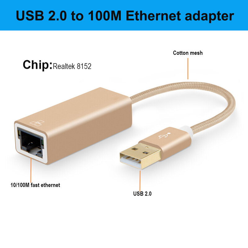 Adaptador Ethernet USB 3,0 RTL8153 USB 3,0, concentrador de red RJ45, cable adaptador USB 3,0 a Gigabite 100M para win10/8/mac os
