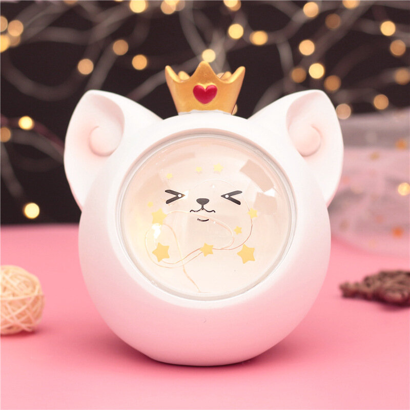 Cute Smiley Cat LED Night Light for Kids Baby Children Nursery Lamps Animal Bedside Lamps Bedroom Decor Christmas Birthday Gift