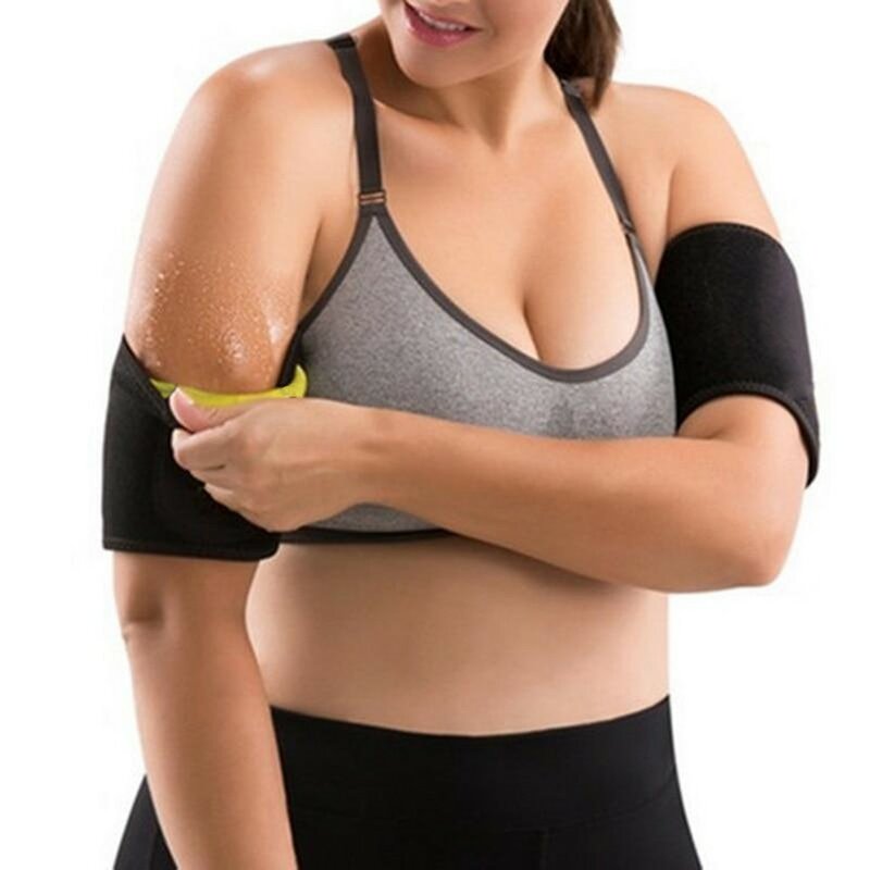 1 par de emagrecimento compressão braço shaper emagrecimento cinto de braço ajuda a forma de tom braços superiores manga forma taping massagem para mulher