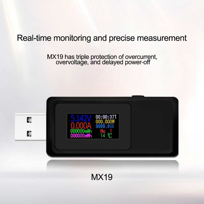 10 em 1 dc tipo-c usb tester atual 4-30v medidor de tensão cronometrando amperímetro monitor digital corte-fora carregador de banco indicador de energia