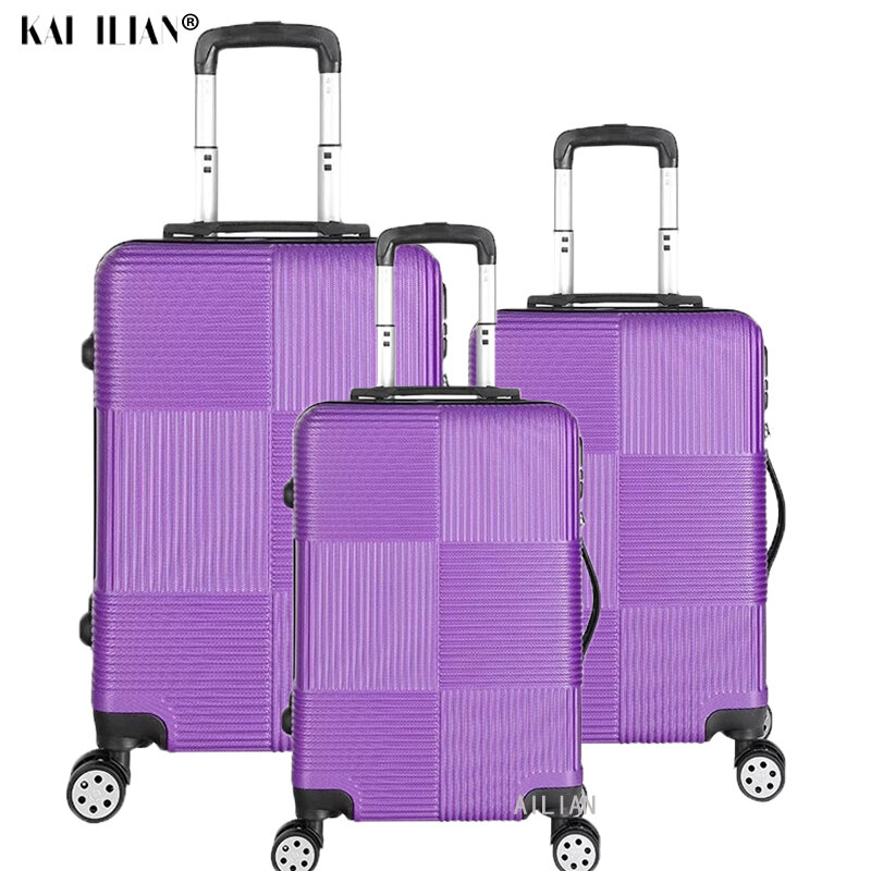 Ensemble de bagages roulants ABS + PC, roues Sipnner, cabine de voyage, bagages 20/24/28 pouces, valise, livraison gratuite