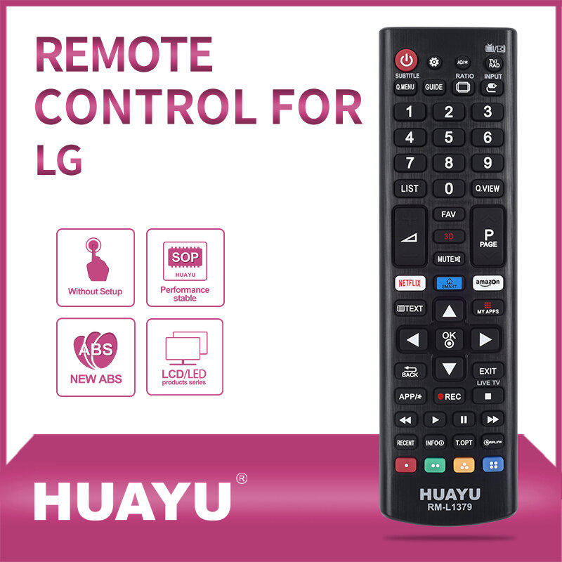 Mando a distancia Universal para televisor LG, Control remoto de repuesto para TV LCD/LED, AKB33871407, MKJ32022805, 6710900010A/E/F, RM-L1379