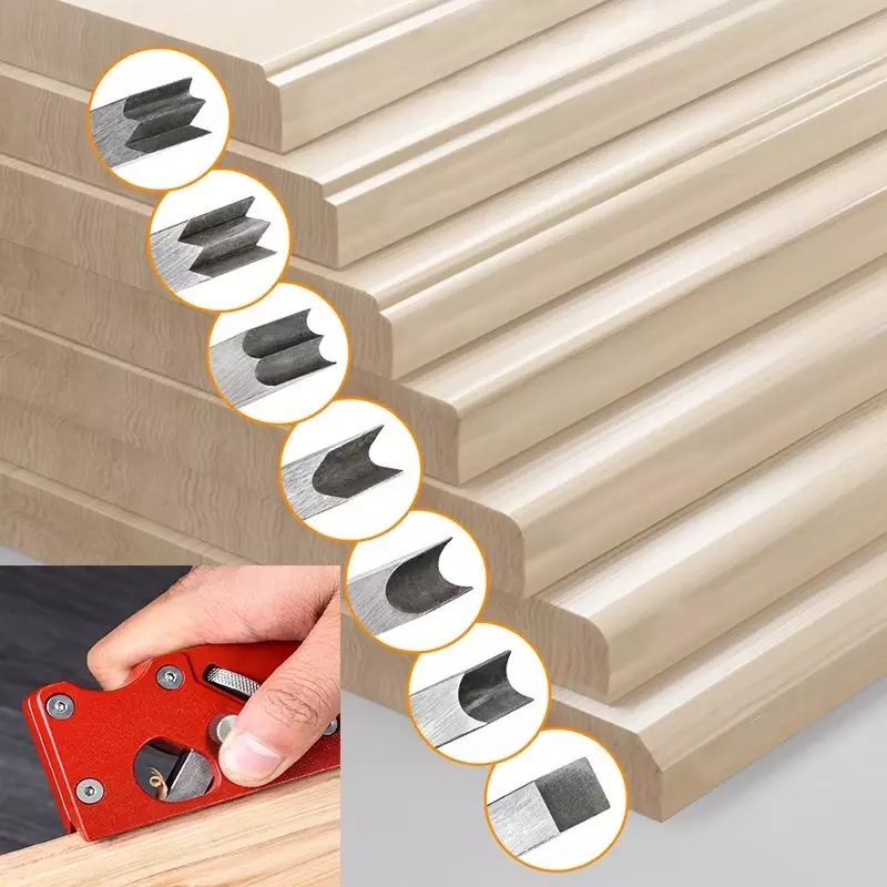 45 Degree Bevel Planer Edge Corner Planer Chamfering Trimming Hand Planer Woodworking DIY Tool with Cutter head Woodworking Kits