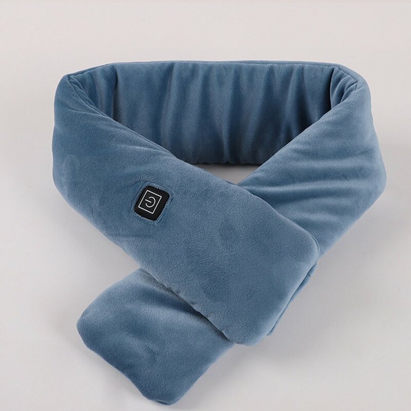 6 colori all'aperto sciarpa riscaldamento vestiti Pad USB sciarpa elettrica intelligente cuscinetti riscaldati invernali fibra regolabile per donna coppia
