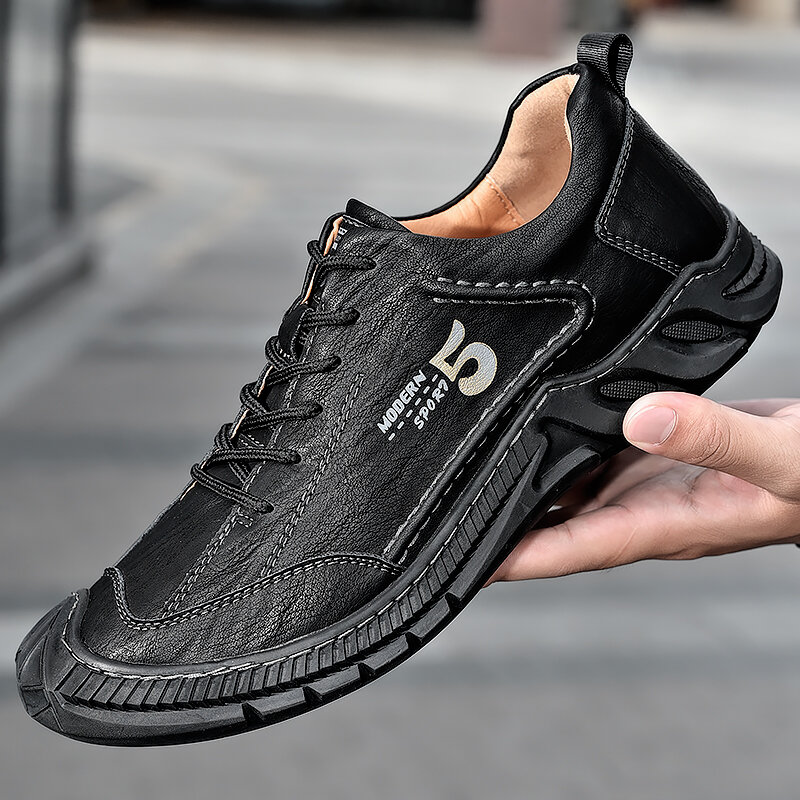 Zapatos informales de cuero para hombre, mocasines a la moda de marca de lujo, transpirables, sin cordones, para conducir, talla grande, novedad de 2021