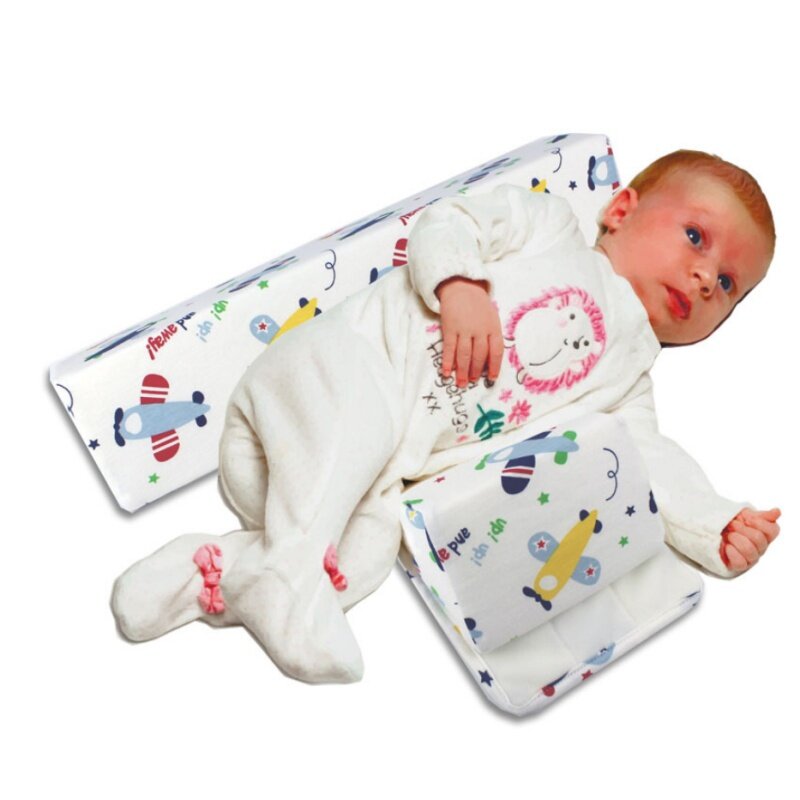 Noworodek kształtowanie stylizacja poduszka anty-rollover boczna poduszka do spania trójkąt niemowlę dziecko pozycjonowanie poduszka na 0-6 miesięcy