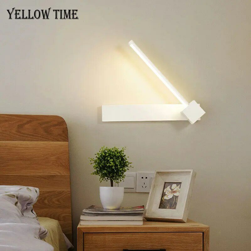 Lámpara LED de pared para sala de estar, comedor, cocina, iluminación para dormitorio, color blanco y negro