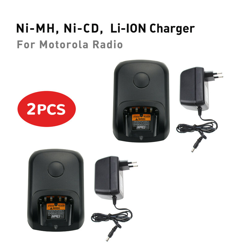 2Pcs Rapide Chargeur Compatible pour Motorola XiRP8200 XiRP8208 XiRP8260 XiRP8268 IMPRESSIONNER XPR4380 XPR6100