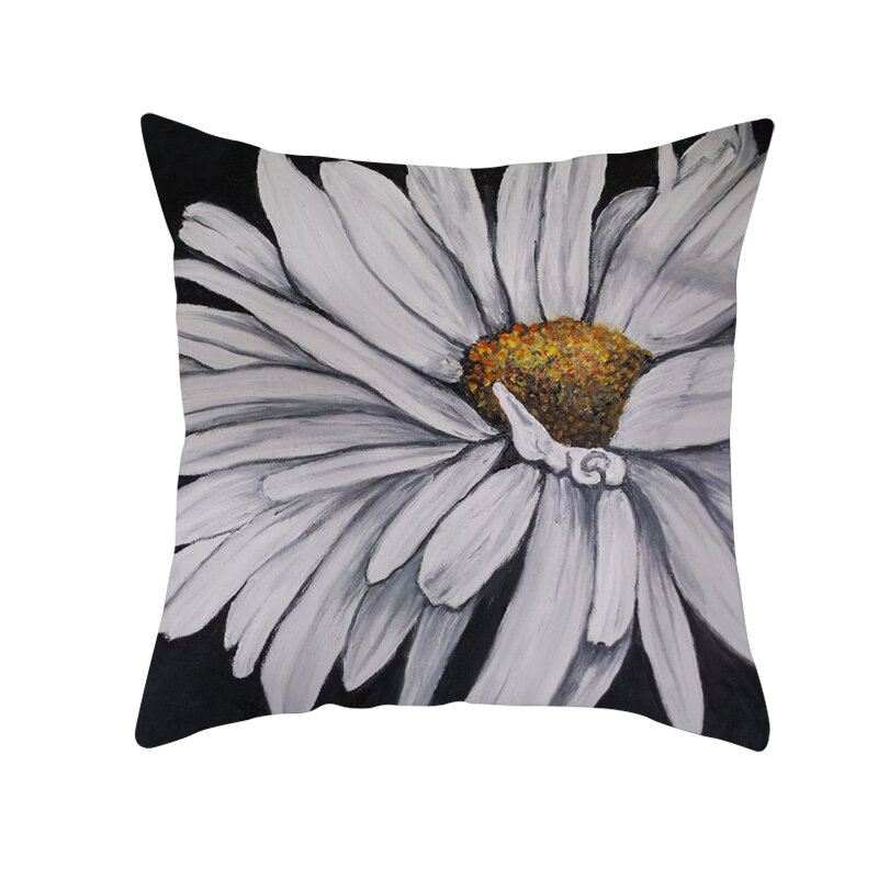 Daisy capa de almofada flor padrão sofá fronhas quarto decoração para casa escritório do carro acessórios decorativos