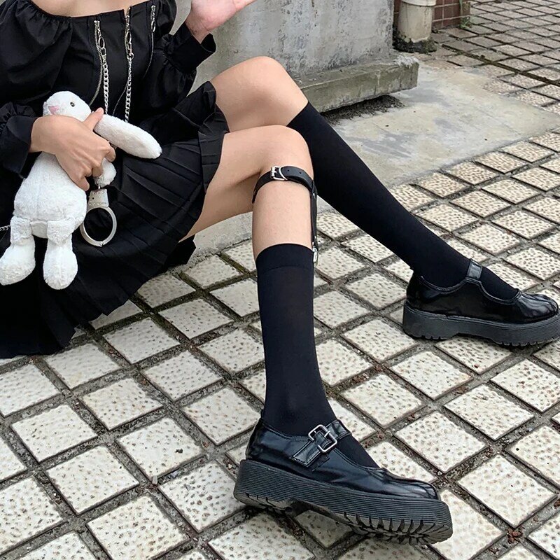 Черные бархатные носки до щиколотки женские носки с кольцом для ног
