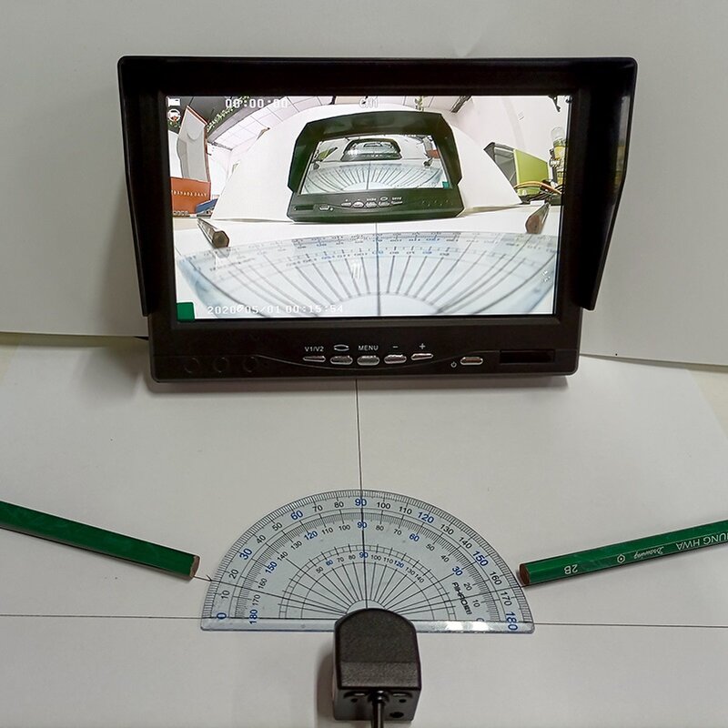 Fisheye – caméra de recul AHD universelle pour véhicule, Vision nocturne Starlight HD à 170 degrés