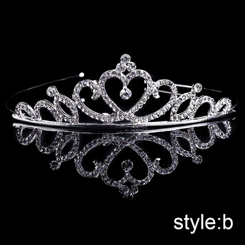 Diademas de Diadema de cristal para mujer y niña, bandanas simples para el pelo, accesorios para el cabello de boda de princesa, novia y Noiva