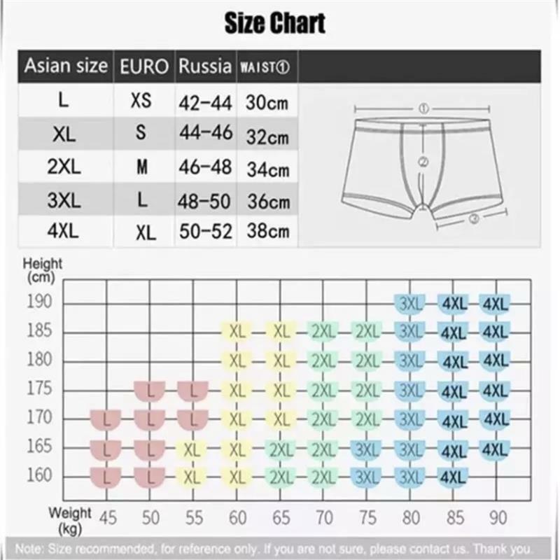 5pcs/Ice Silk Men's Underwear Seamless Underwear Men's Sexy Stretch Boxer Shorts Men's Summer Breathable Ultra-thin Fun Printing