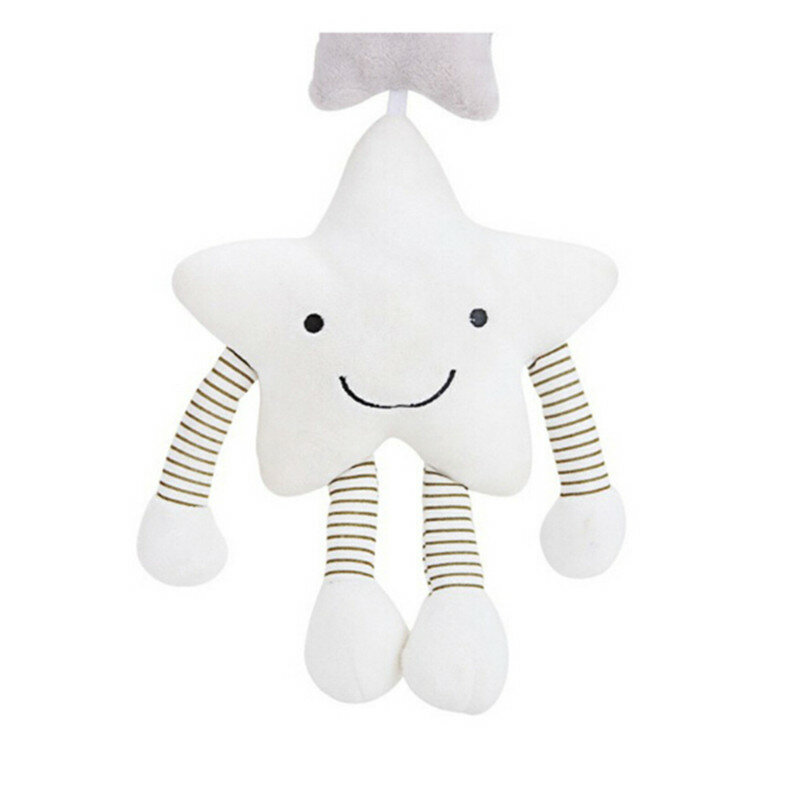 1PC New Baby Toys For Stroller Music Star Crib Hanging Newborn Mobile Rattles On The Bed Babies Educational Plush Toys