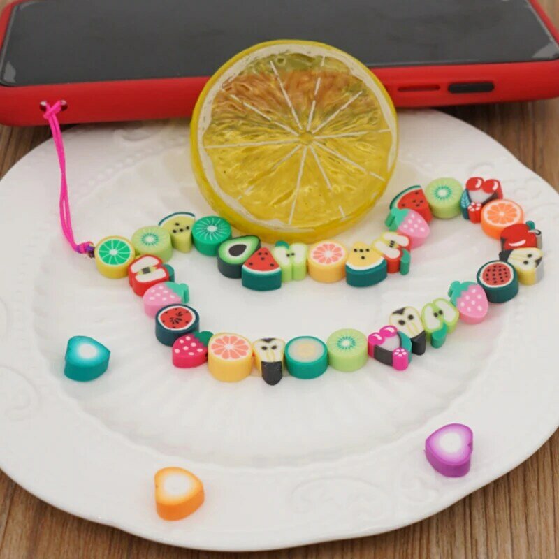 Irregular Cartoon Fruit Cute Mobile Phone Straps Lanyard Accessories for Girls Summer Fashion New Phone Universal Lanyard Rope