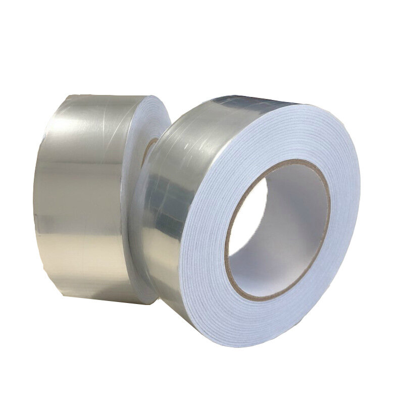 Aanpasbare Aluminiumfolie Tape 0.1Mm Dikte Enkelzijdige Geleidbaarheid Isolatie Tape Vlamvertragende Waterdichte Folie Tape