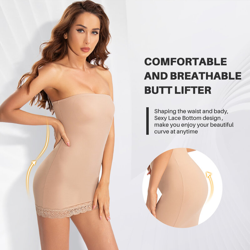 Coloriented 18022 Sexy Lace Bodysuit for Women Shapewear Slip Strengthen Abdominal Tummy Control Slim Corset Butt Lifter Shaper
