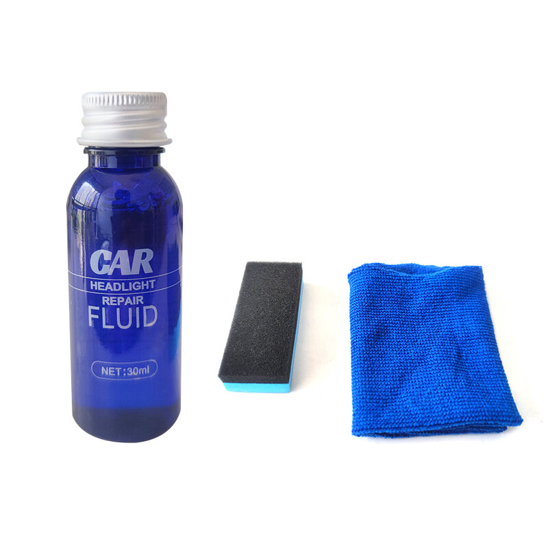 Carro farol de polimento anti-risco líquido carro lente limpador agente scratch remover reparação lâmpada anti-risco acessórios do carro