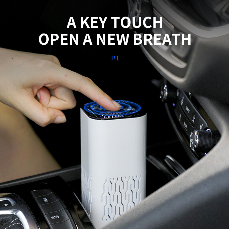 Pcltsllk purificador de ar do carro mais limpo para casa hepa filtros cabo usb baixo ruído portátil com luz da noite desktop purificador ar