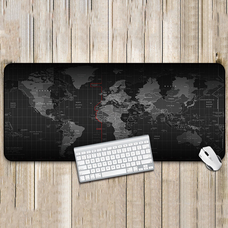 Mousepad grande para jogos, tapete amplo para mouse e teclado