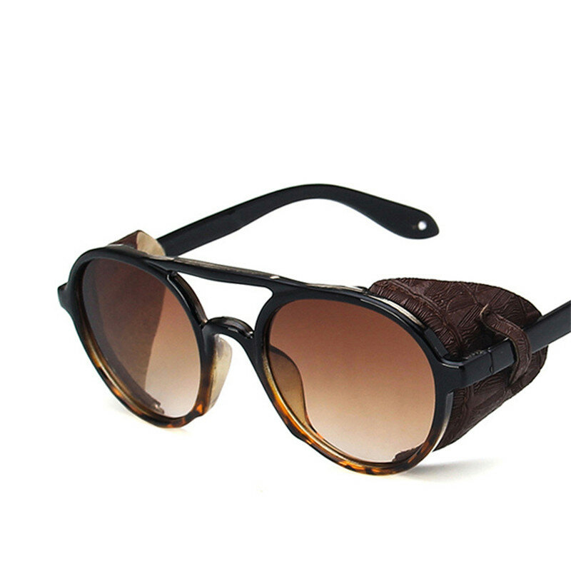 Солнцезащитные очки в стиле панк для мужчин и женщин, роскошные брендовые винтажные солнечные очки в стиле ретро