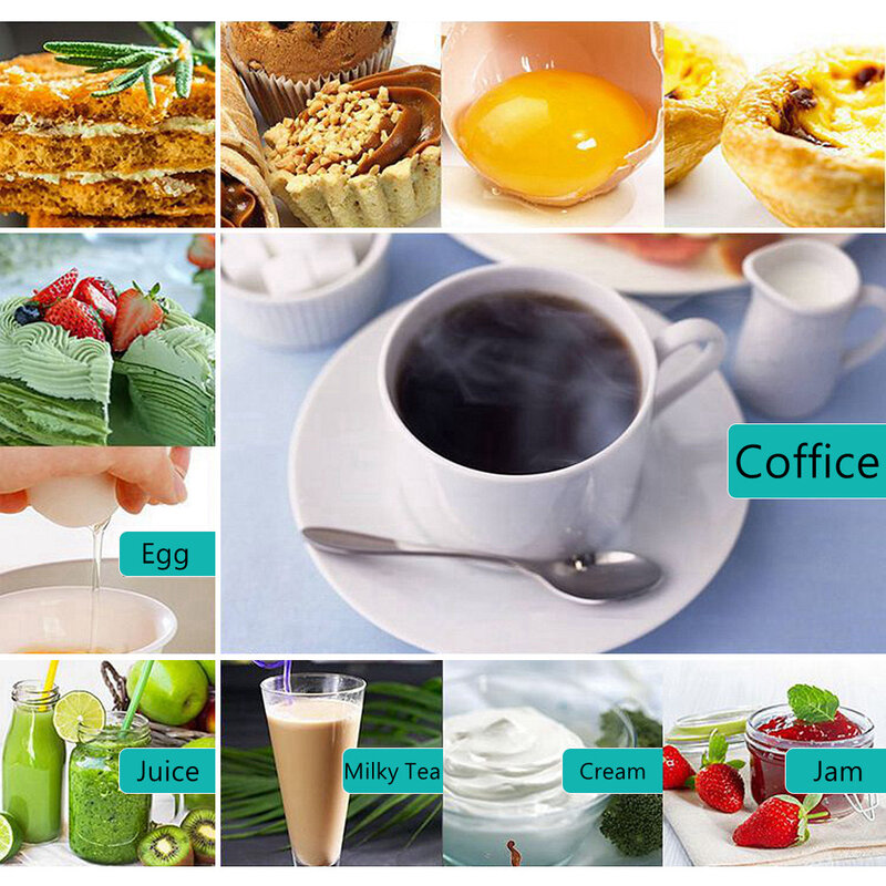 Alat Pengocok Telur Pembuat Kopi Foamer Genggam Mini Pengocok Susu untuk Pengaduk Cappuccino Cokelat Blender Portabel Alat Pengocok Dapur