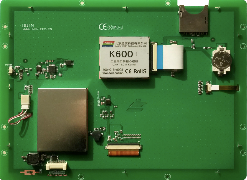 DWIN จอแสดงผล TFT LCD ขนาด10.4นิ้ว HMI Touch Screen 800*600ความละเอียด UART Serial