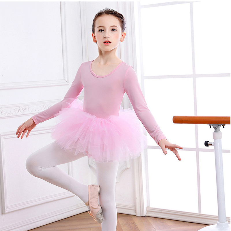 Moda menina ballet tutu vestido profissional crianças dança vestido de festa desempenho traje princesa vestido da menina de casamento 2022
