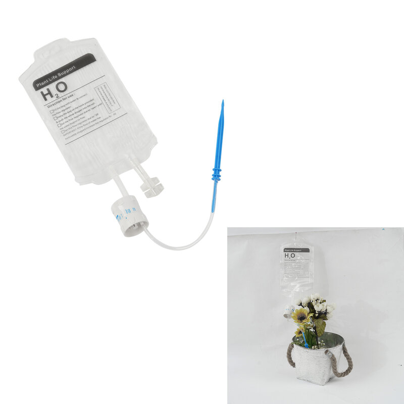 2pc 350ml Automatic Watering Dripper Infusion Bag Plant Life Support Drip Irrigation Household Garden Plant Flower Waterer Spike