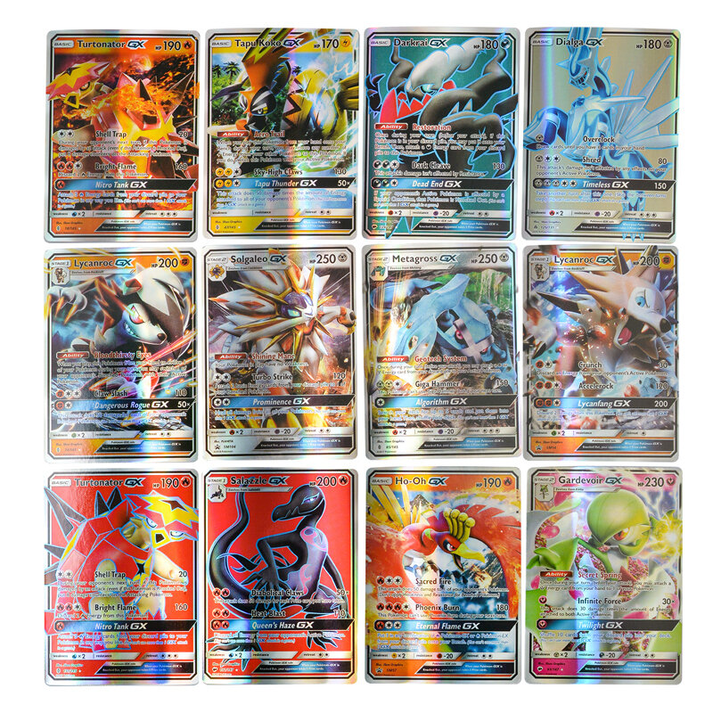 Pokemon Cards GX EX MEGA TAG TEAM Shining Cards Pokemon Booster Box Collection Trading Card Game Toy For Children Christmas Gift