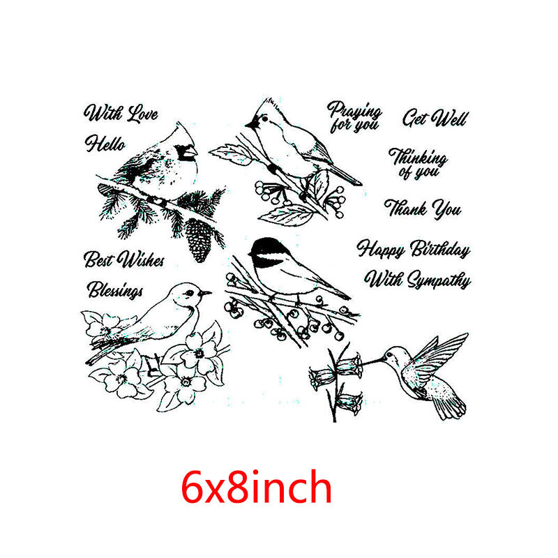 Swallow Flying Birds Transparent Silicone Clear Stamp For Scrapbooking DIY Craft Decoration Soft Stamp Photo Album 2020 New