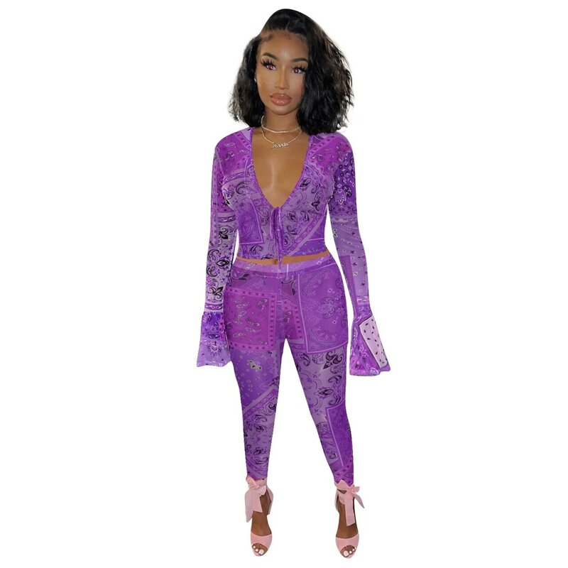 Fashion European and American Women Suit Girls Gauze Slim Two Piece Female Sets Solid Color Woman Clothing Ladies Suit FE180