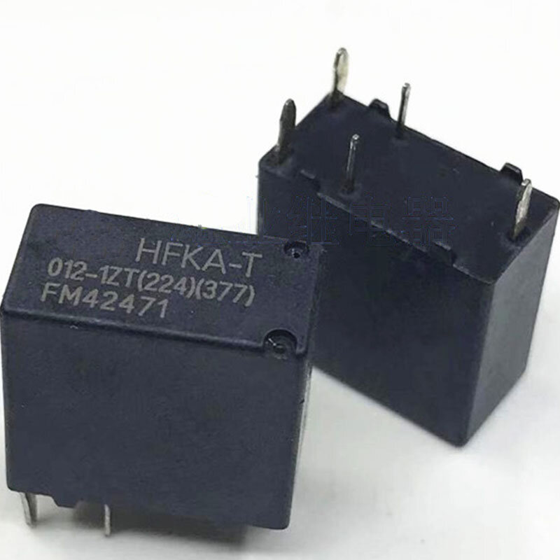 1個HFKA-T 012-1ZT 5ピン12VDCリレー
