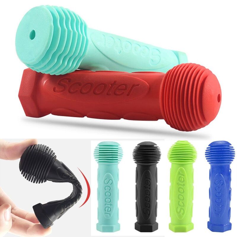 Blue Red Bicycle Tricycle Rubber Grip Skateboard Scooter Accessories Handle Handlebar Grips Children Bike Parts