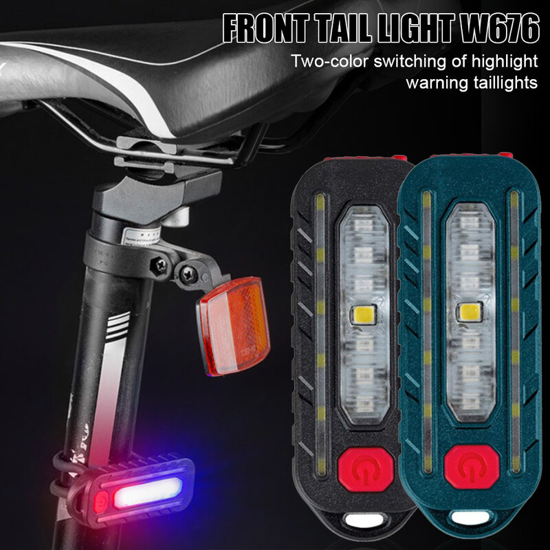 Faro per bicicletta LED fanale posteriore anteriore ricaricabile 5 modalità MTB Road Bike fanale posteriore spia di sicurezza torcia impermeabile