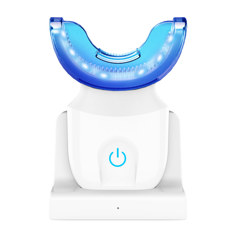 U-Förmigen Dental Instrument Wiederaufladbare Sonic Sauber Zahn Kalt Licht Dental Instrument Vibrierende Zahn Reiniger Und Massager