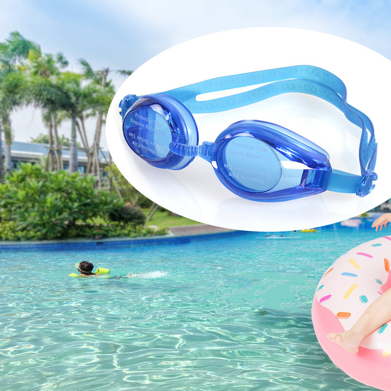 con espejo para nadar Gafas de natación ajustables para niños nuevas de silicona impermeables lentes de protección UV antiniebla 