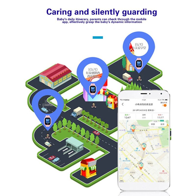 Q12 bambini Smart Watch GPS Tracker sicurezza remota chiamata SOS Anti perso foto telefono impermeabile orologio regalo per bambini per IOS Android
