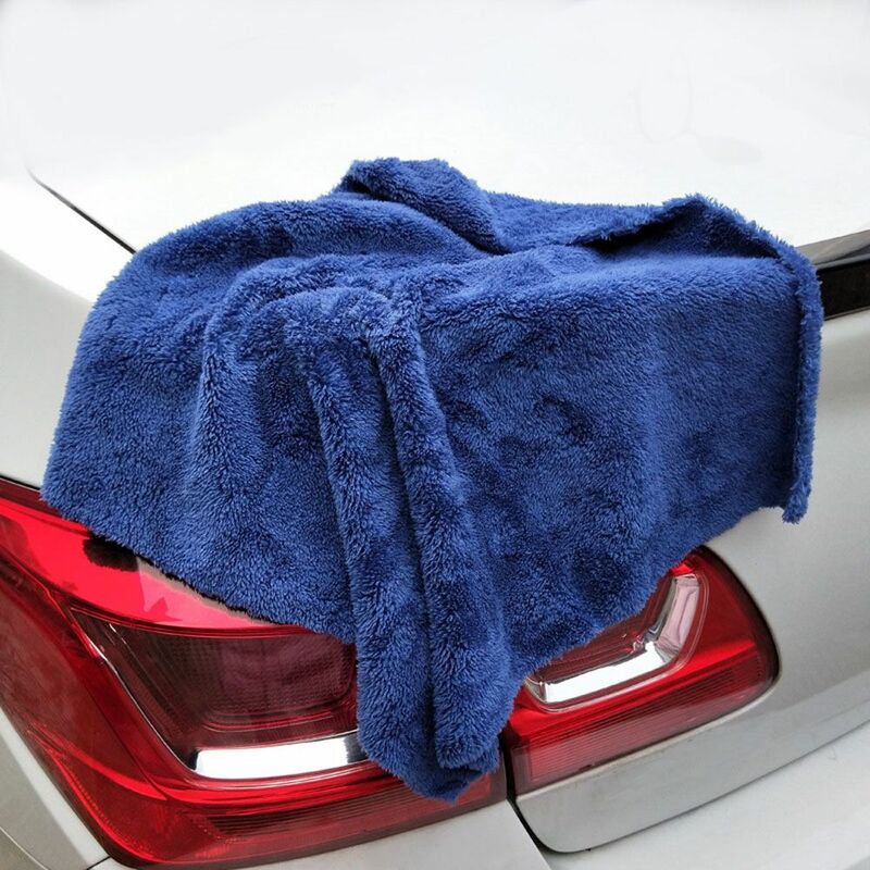 Serviette Super absorbante pour lavage de voiture, Ultra douce, sans bords, 40x40cm, livraison directe