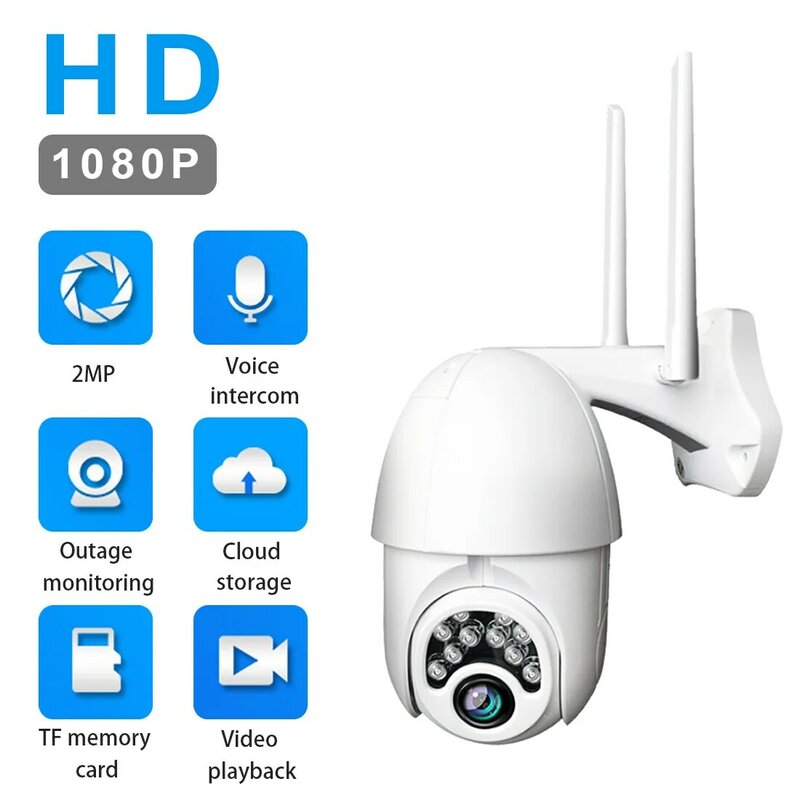 1080P IP كاميرا واي فاي اللاسلكية الذكية كاميرا مراقبة للمنزل مع HD الأشعة تحت الحمراء للرؤية الليلية مراقبة CCTV الحيوانات الأليفة كاميرا مراقبة ...