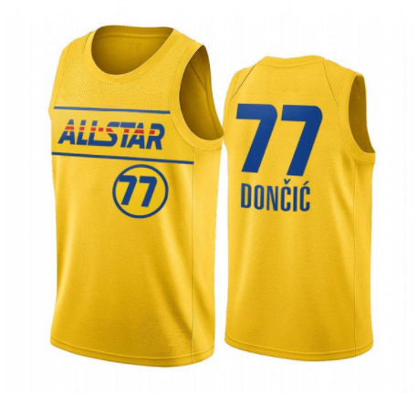 Командная футболка команды Dallas maveriers City Edition, Мужская баскетбольная футболка команды Swingman и allstar 77, лука, Doncic