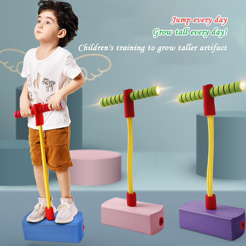 Anak-anak Melompat Tiang Tinggi Artefak Katak Melompat Keseimbangan Pelatihan Peralatan Anak Boneka Melompat Bouncer #3