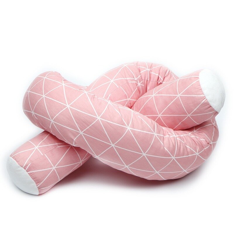 Almofada longa crianças cama cerca bebê anticollision almofadas cabeceira macio berço pára-choques crianças recém-nascido berço pára-choques