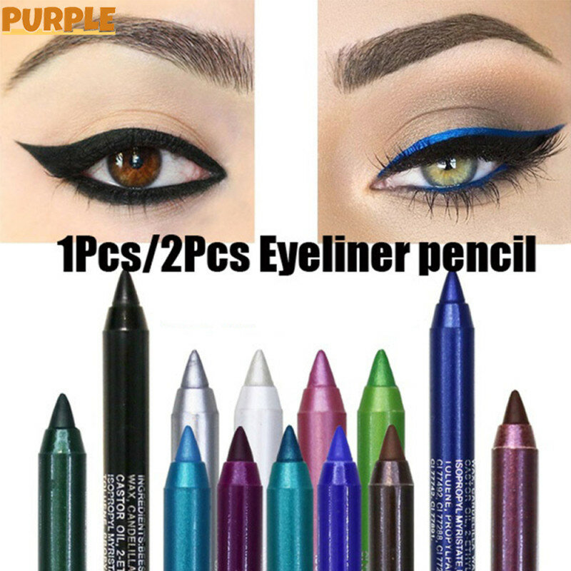 Crayon à paupières imperméable à séchage rapide et longue durée, 14 couleurs, crayon de maquillage pour les yeux, lisse, cosmétiques, TSLM1